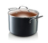 Gotham Steel Stock Pot with Ultra Nonstick Ceramic and 7 Quart, Copper Black