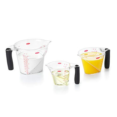 OXO Good Grips 3-Piece Angled Measuring Cup Set Multi, Black