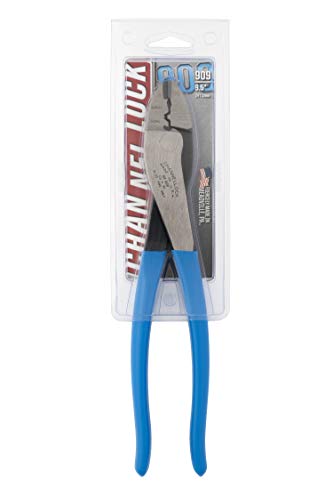 Channellock 909 9.5-Inch Wire Crimping Tool Crimper/Cutter, Polished