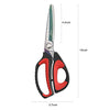 LIVINGO 10'' Multipurpose Heavy Duty Scissors, Premium Titanium Red/Black