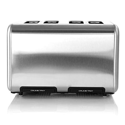 Megachef 4 Slice Toaster in Stainless Steel Silver 4 Slice,