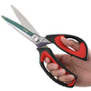 LIVINGO 10'' Multipurpose Heavy Duty Scissors, Premium Titanium Red/Black