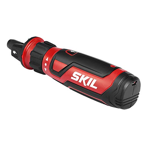 SKIL Rechargeable 4V Cordless Screwdriver with Circuit Sensor One Size, Red