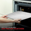 Disposable Foil Oven Liners (10 Pack) 18 x 15 Liner Pack), Silver