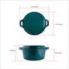 Taste of Home 7-quart Enameled Cast Iron Dutch Oven with Grill 7 quarts, Sage