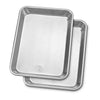 Professional Quarter Sheet Pans - 9.8" x 13.2" - Set of 2, Aluminum