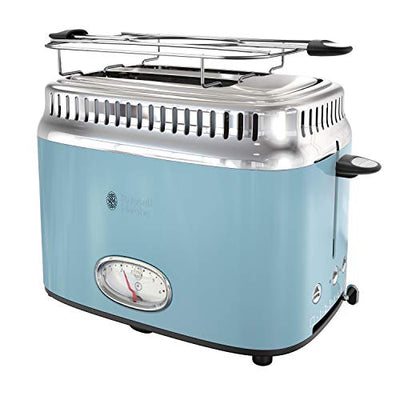 Russell Hobbs TR9150BLR Retro Style 2-Slice Toaster, Heavenly 2-Slice, Blue