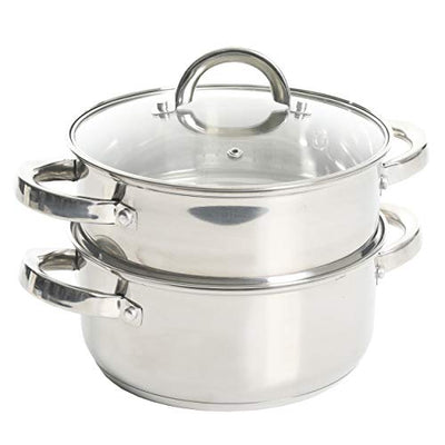 Oster Dutch Oven w/Steamer Basket Stainless Steel 3.0-Quart,