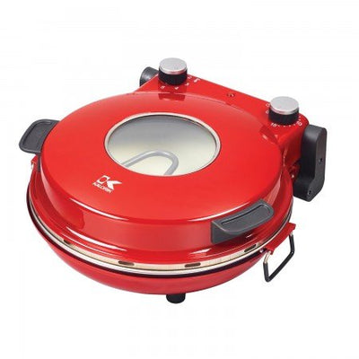 Kalorik Red High Heat Stone Pizza Oven 14.3 x 13.8 x 6.5,