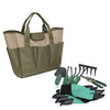 Garden Tool Bag, Heavy Duty Canvas Storage Home Organizer Army Green