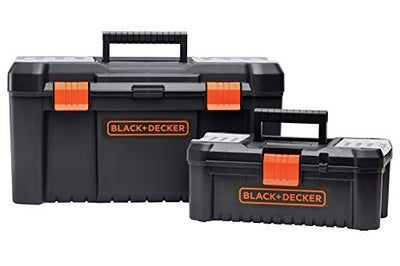 beyond by BLACK+DECKER Tool Box Bundle, 19-Inch & 12-Inch (BDST60129AEV) Clear