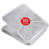 Disposable Foil Oven Liners (10 Pack) 18 x 15 Liner Pack), Silver