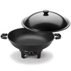 Aroma Housewares AEW-305 Electric Wok Easy Clean Nonstick, 7Qt., Black