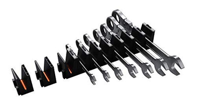 Toolbox Black Wrench Holders, Orange Base is Seen When Missing