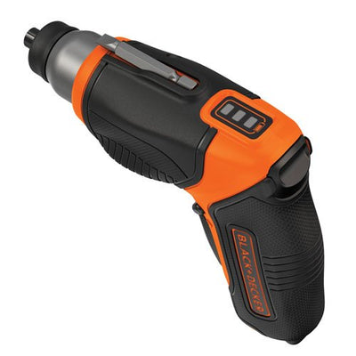 BLACK+DECKER 4V MAX Cordless Screwdriver, Rechargeable Pack of 1, Black