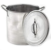 IMUSA USA Stainless Steel Stock Pot 20-Quart, Silver 20 quarts,