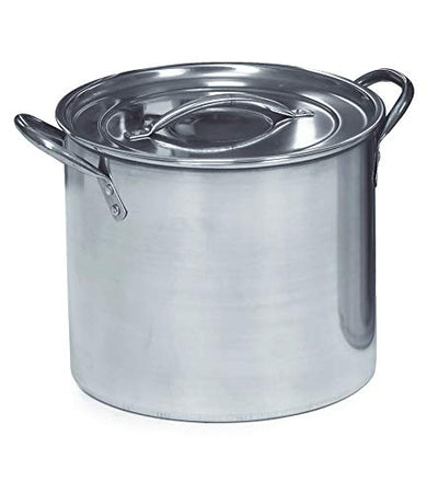 IMUSA USA Stainless Steel Stock Pot 20-Quart, Silver 20 quarts,