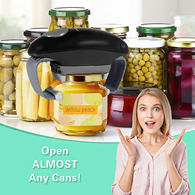 Electric Can Opener, Strong Tough Bottle Kitchen Gadget Black