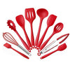 KN Home Kitchen Utensils, Silicone Heat-Resistant Non-Stick one size, Red