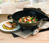 Aroma Housewares AEW-305 Electric Wok Easy Clean Nonstick, 7Qt., Black