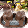 Nostalgia Flavor Electric Bucket Ice Cream Maker Makes 4-Quarts 4-Qt., Brown