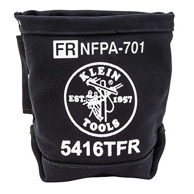 Klein Tools 5416TFR Tool Bag, Flame Resistant Canvas Bag for 1 Pack, Black