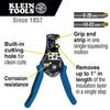 Klein Tools 11063W Wire Cutter / Stripper, Heavy Pack of 1, Blue/Black