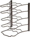 DecoBros Kitchen Counter and Cabinet Pan Organizer Shelf One Size, Bronze