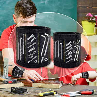 Magnetic Wristband with Strong Magnets for Holding Screws, Nails, Drill...