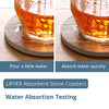 LIFVER Funny Coasters for Drinks Absorbent with Holder,8 Marble-style 8pcs