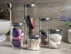 Canister Set of 5, Glass Kitchen Canisters with Airtight Stainless-steel Lid