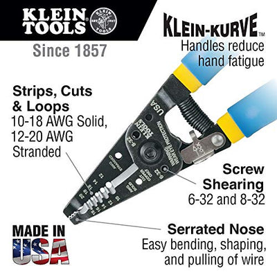 Klein Tools - 11055KLE 10 - 18 Awg Solid, 12 - 20 Stranded, Blue/Yellow