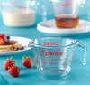 Pyrex Glass Measuring Cup Set (3-Piece, Microwave and Oven 3-Piece, Clear