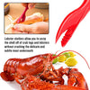 Hiware 19-piece Seafood Tools Set includes 6 Crab 19-Piece, Red/Silver