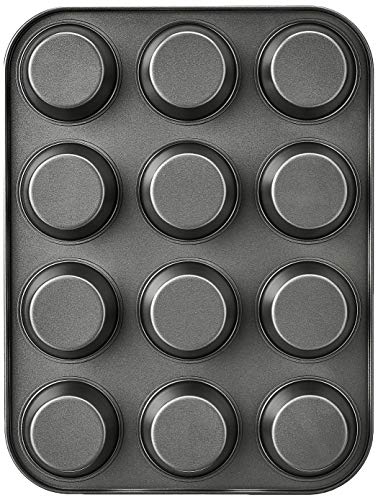 Amazon Basics 6-Piece Nonstick Oven Bakeware Baking Set 40.5x28.5x15cm, Gray