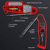 ThermoPro TP19 Waterproof Digital Meat Thermometer for Grilling Black & Red