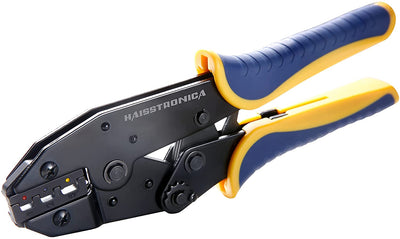 haisstronica Crimping Tool For Heat Shrink Connectors-AWG 22-10 ‎Medium, Blue