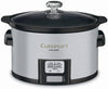 Cuisinart PSC-350 3-1/2-Quart Programmable Slow Cooker, Silver, 9-1/2 Silver