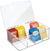 mDesign Stackable Plastic Tea Bag Holder Storage Bin 7.25 x 10.7 x 3.7, Clear