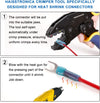 haisstronica Crimping Tool For Heat Shrink Connectors-AWG 22-10 ‎Medium, Blue