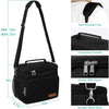 Insulated Lunch Bag for Women/Men - Reusable Box Office Work Black