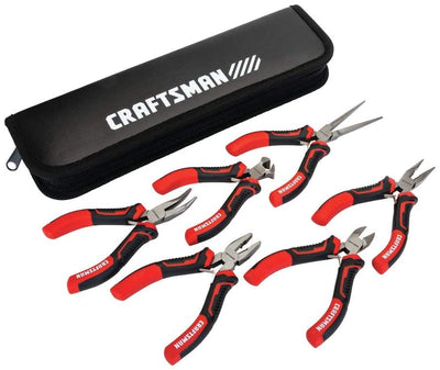 CRAFTSMAN Pliers, 6-Piece Mini Set with Pouch (CMHT81716)