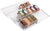 mDesign Adjustable, Expandable Plastic Spice Rack, Drawer Organizer for Clear