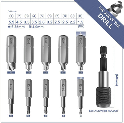 Damaged Screw Extractor Kit and Stripped Set with Magnetic...