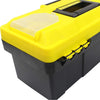 Anyyion 14.2-Inch Plastic Tool box with Removable Tray, Truly Strong Yellow