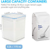 Large Food Storage Containers 5.2L / 176oz, Vtopmart 4 5.2L--4.7quart, Blue