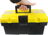 Anyyion 14.2-Inch Plastic Tool box with Removable Tray, Truly Strong Yellow