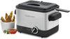 Cuisinart CDF-100 Compact 1.1-Liter Deep Fryer, Brushed 1.1 Liter, Silver