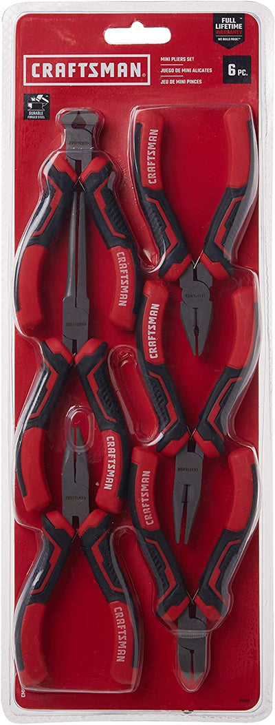 CRAFTSMAN Pliers, 6-Piece Mini Set with Pouch (CMHT81716)