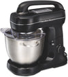 Hamilton Beach Electric Stand Mixer, 4 Quarts, Dough Black with Top Handle